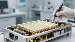 Сборка внутреннего каркаса с LED-модулями как часть технического гида по устройству премиум-вывесок 2026